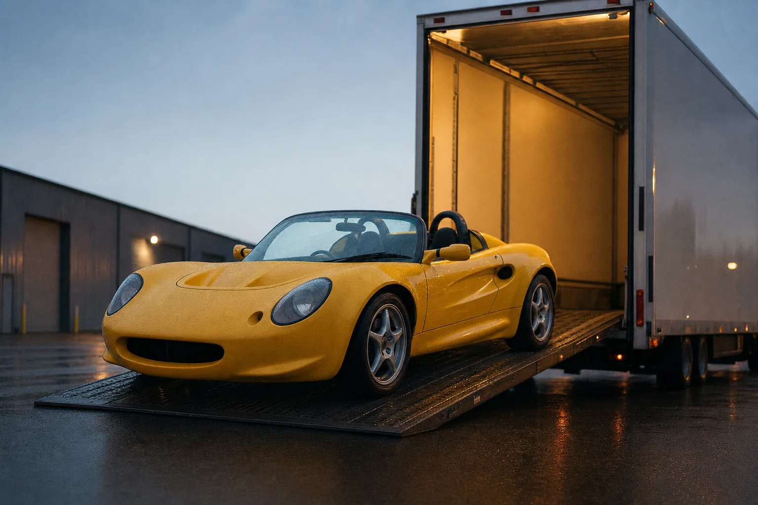 Lotus Elise som granskas inför import